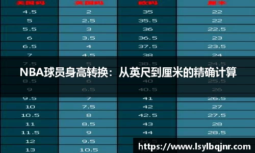 NBA球员身高转换：从英尺到厘米的精确计算